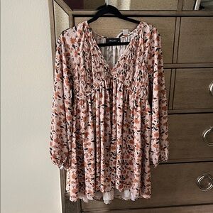 Floral Long Sleeve Dress